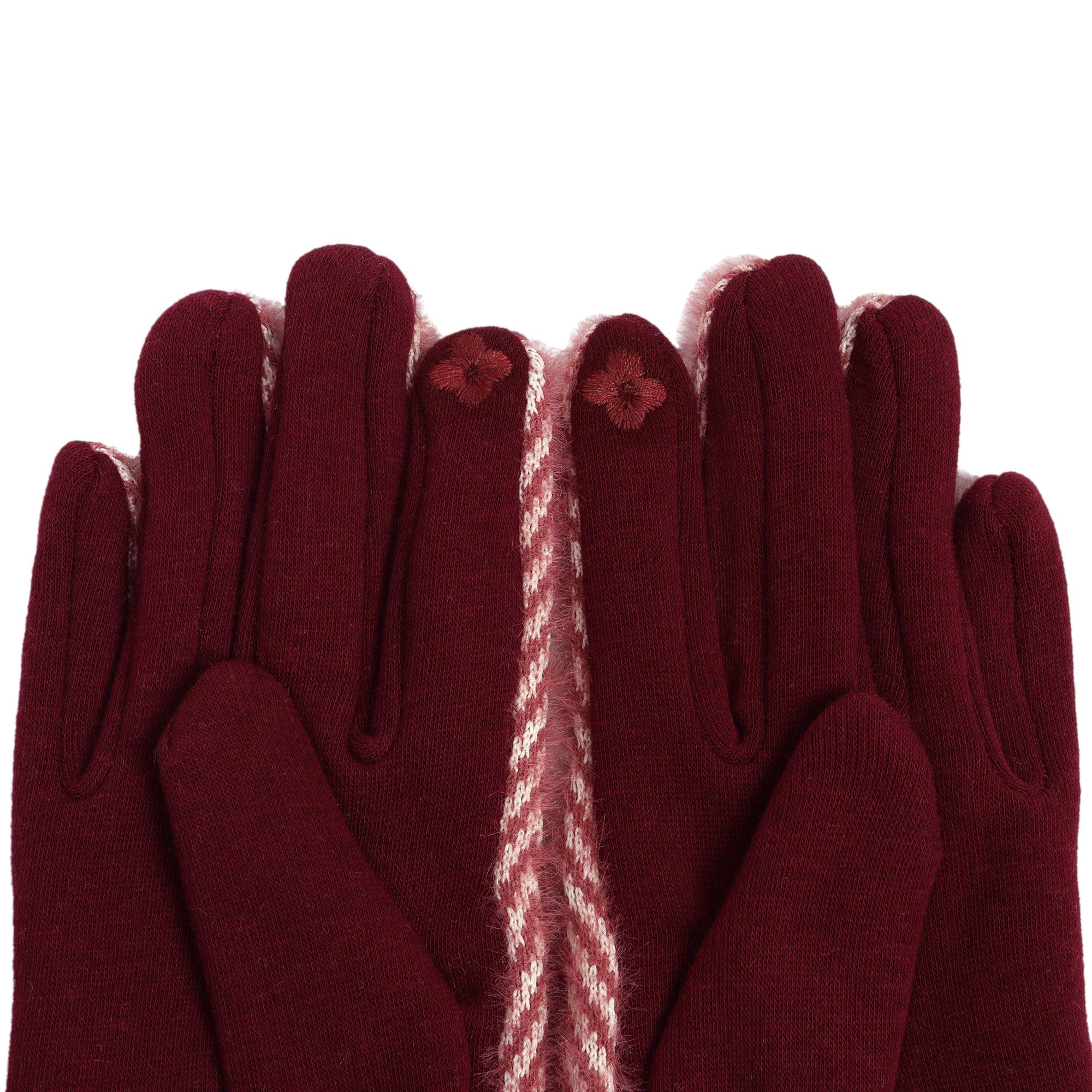 ZEBRO Fleecehandschuhe rot Handschuh