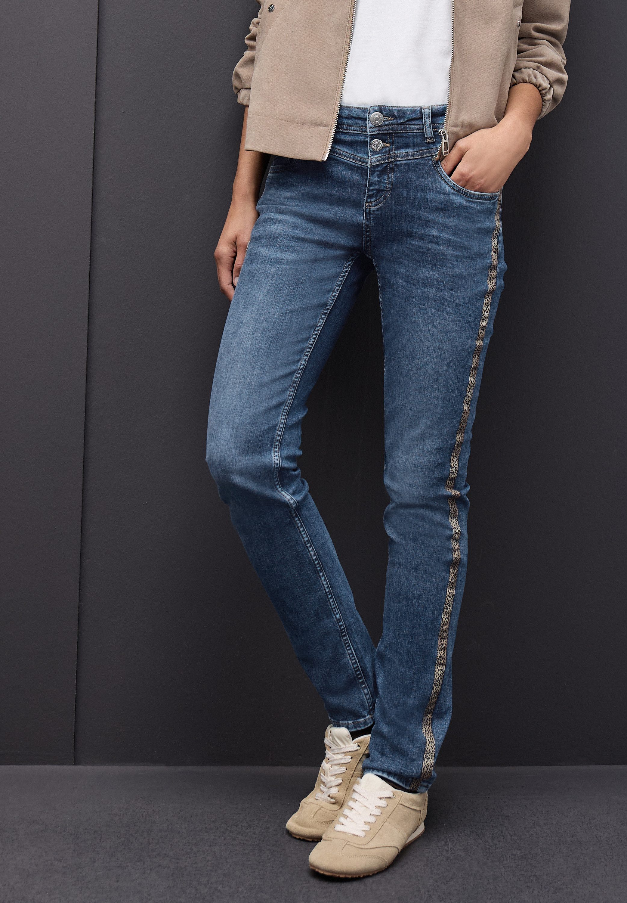 STREET ONE Comfort-fit-Jeans Middle Waist