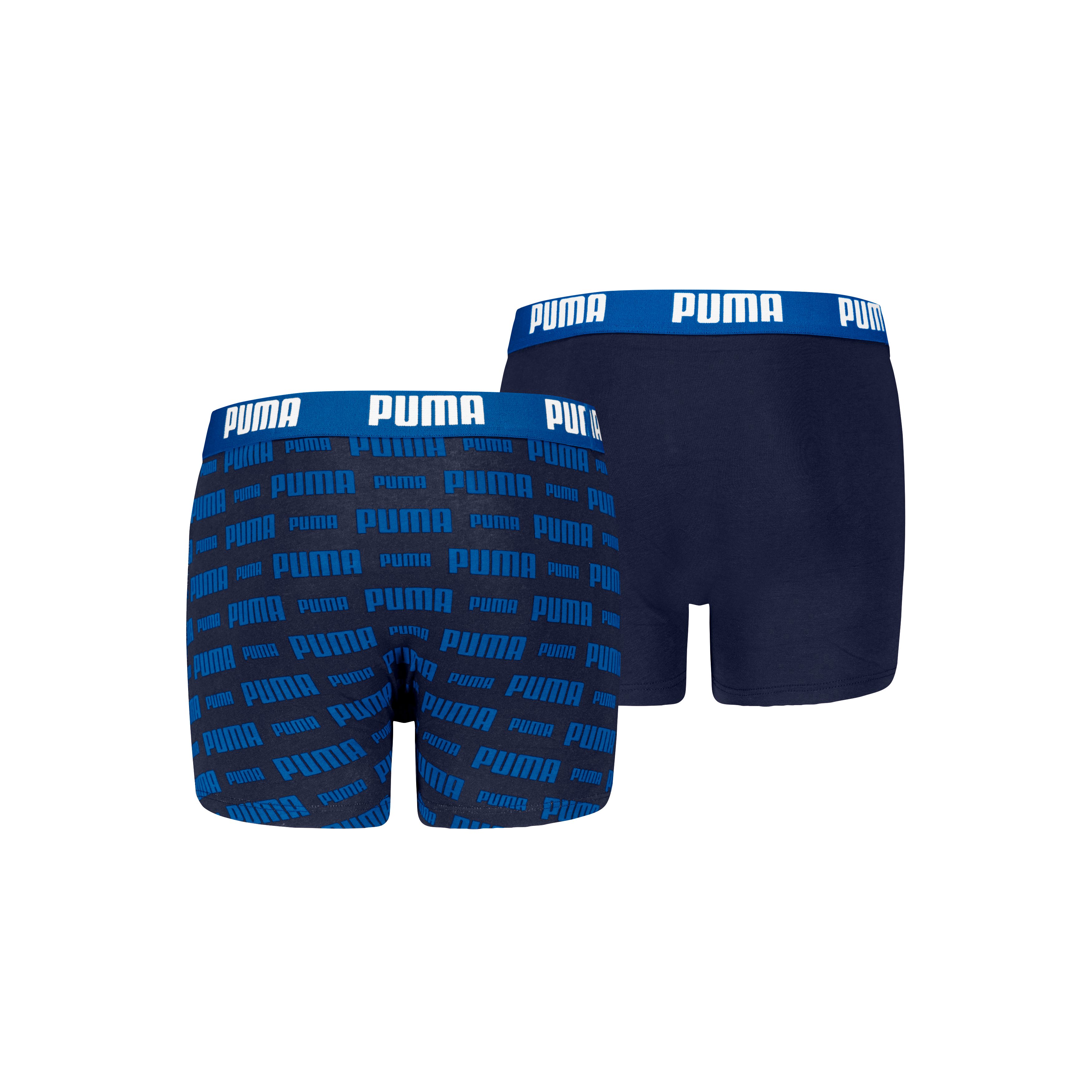 PUMA Boxershorts PUMA BOYS EVERYDAY LOGO PRINT BOXERS 2P (Packung, 2er Pack) mit breitem Logobund