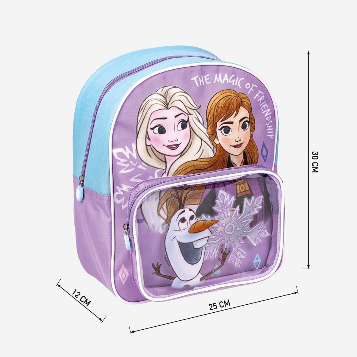 Frozen Rucksack Kinder-Rucksack Frozen Durchsichtig Lila