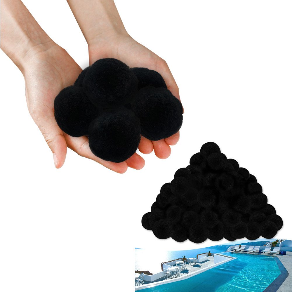 FIVMEN Filterbälle Pool Filter Balls für Sandfilteranlage Filtermaterial Polysphere, (1-St), Poolfilter ersetzen 25 kg Filtersand für Pool Sandfilter