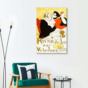 Posterlounge Leinwandbild Henri de Toulouse-Lautrec, Reine de Joie par Victor Joze, Malerei