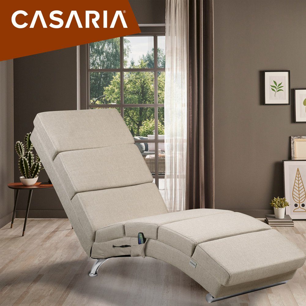 Casaria Relaxliege London Massage, 1 Teile, Massage Heizfunktion 186x89x55c günstig online kaufen
