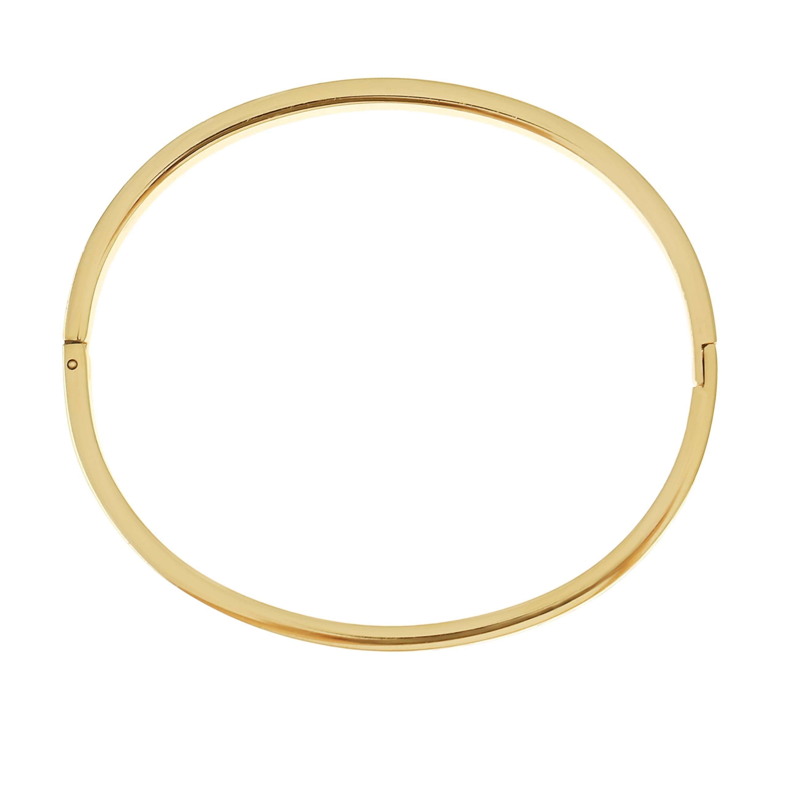 Made by Nami Armreif Damen Gold mit eingravierten Herzen aus Chirurgischer Edelstahl, Gold 5.8 cm Beste Freundin Geschenke