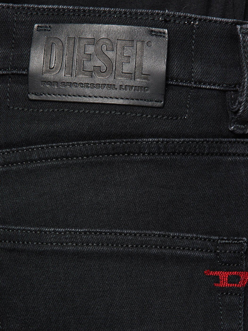 D-Strukt Stretch 009HY - Zweifarbig Länge:34 Rohkante Slim-fit-Jeans - Diesel