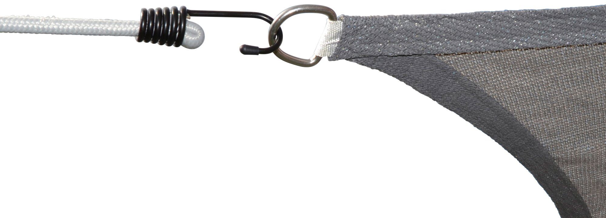 Floracord Vierecksonnensegel HDPE Grau 400 cm x 500 cm günstig online kaufen