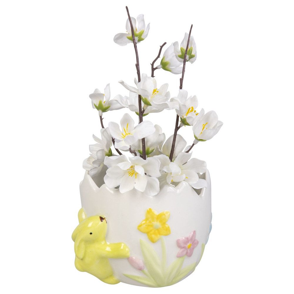 MICA Blumentopf Pflanztopf Eierschale mit Hase