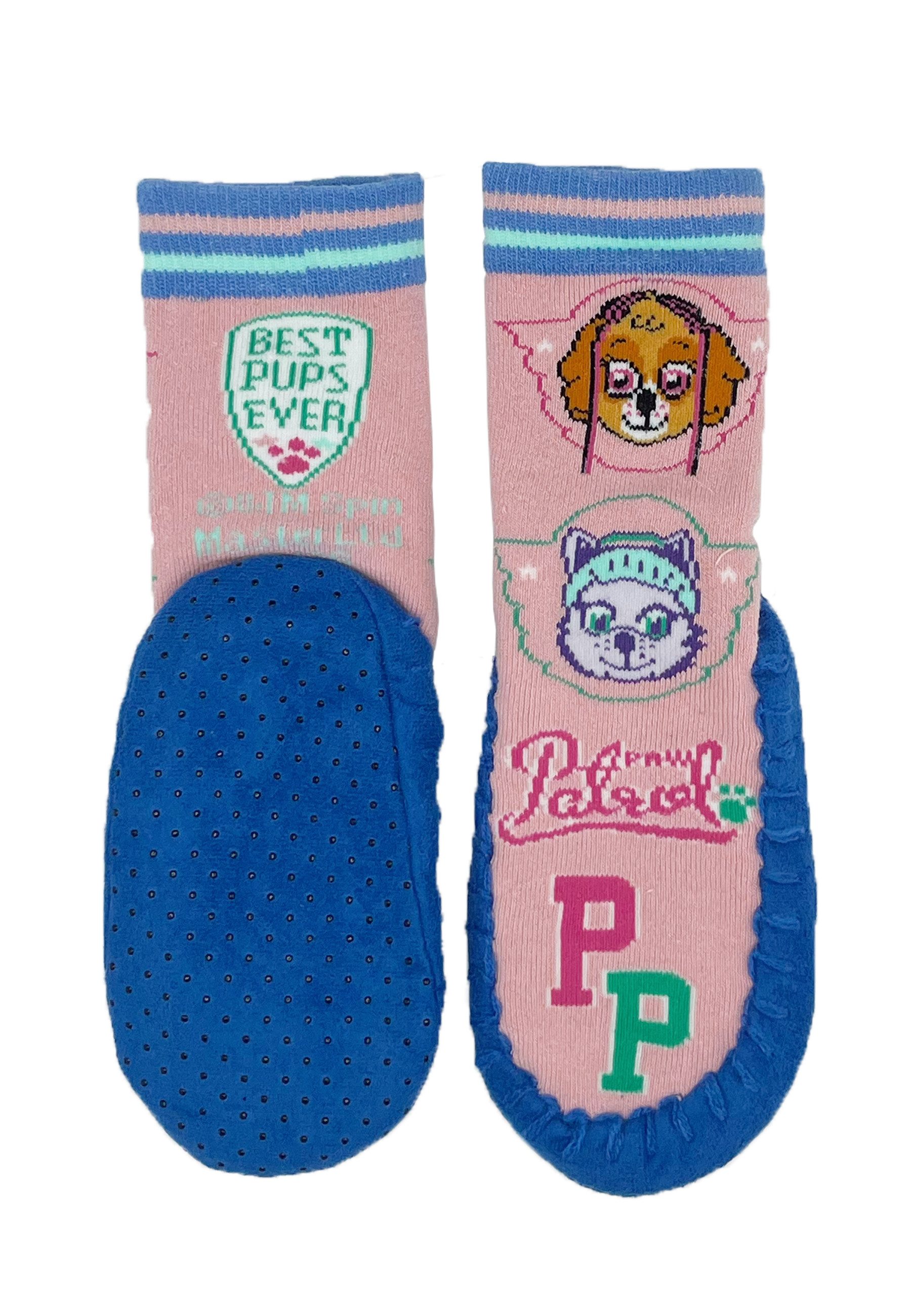 PAW PATROL Mädchen Hausschuh-Socken Stopper-Socken Hausschuh