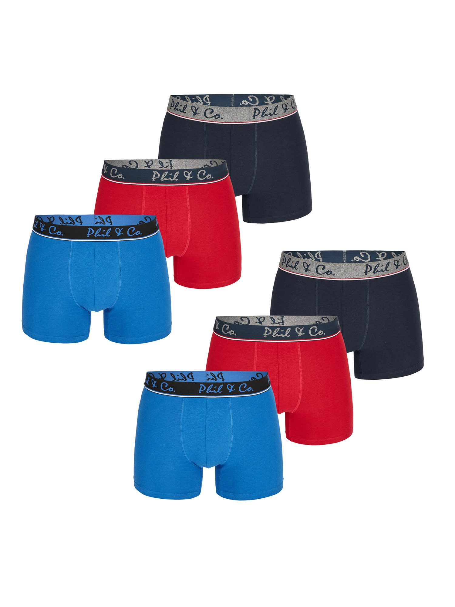 Phil & Co. Retro Boxer Jersey Core (6-St) Retro-Boxer retroshorts boxershorts