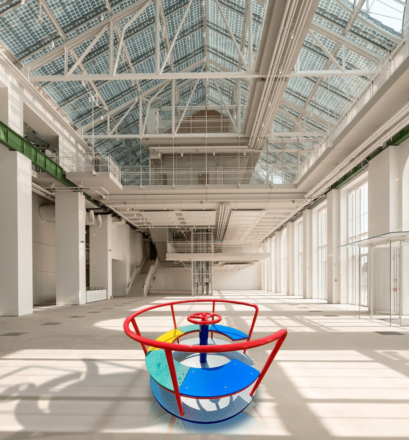 JVmoebel Klettergerüst Mehrfarbiges Karussell aus hochwertigem Material für drinnen, (1-St., Karussell), Made in Europa