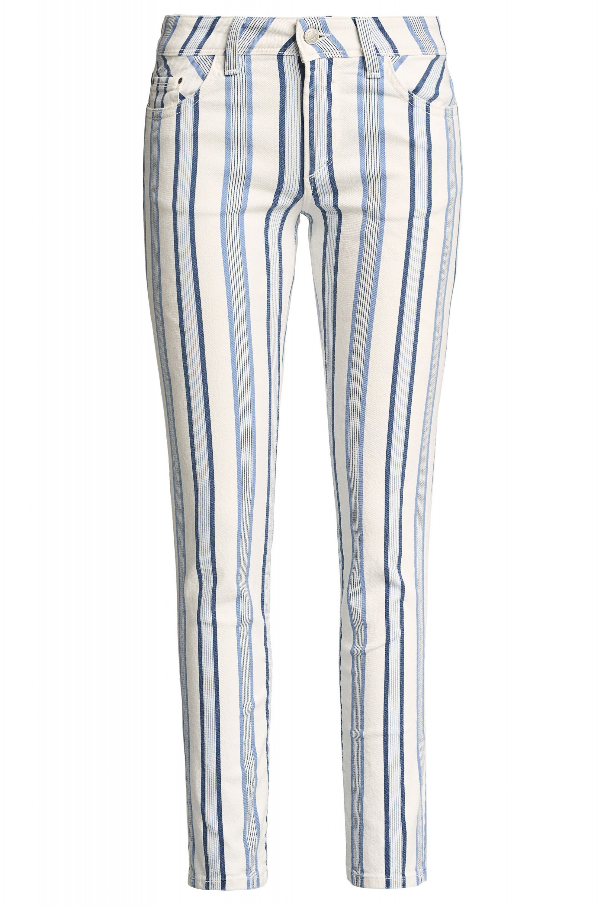 Salsa Stretch-Jeans SALSA JEANS COLETTE CAPRI white striped blue 125118.0001