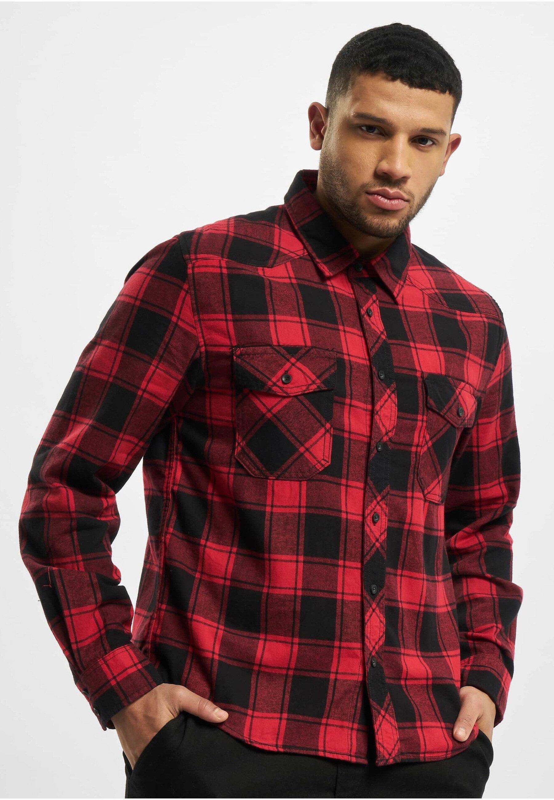 Brandit Langarmhemd Brandit Herren Checked Shirt (1-tlg)