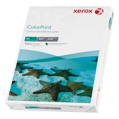 Xerox Farblaser-Druckerpapier ColorPrint, Format DIN A4, 100 g/m², 171 CIE, 500 Blatt