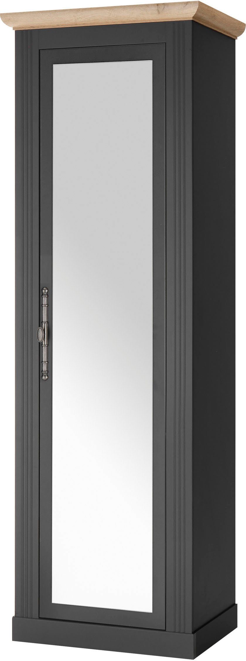 OTTO home Schuhschrank Westminster, Schrank im Landhausstil, Hochschrank, Garderobenschrank Metallgriffe, mit Spiegeltür, viel Stauraum, in 2 Farben erhältlich