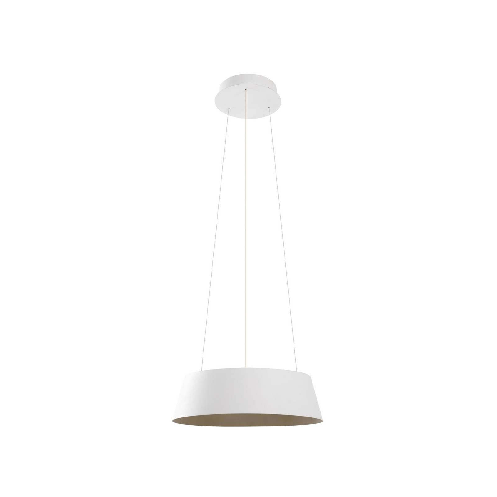 Lucande Hängeleuchte Belsar, LED, Metall, Weiß Farbwechsel warmweiß / tageslicht IP20, LED 37,5 W gesamt, Farbwechsel warmweiß / tageslicht