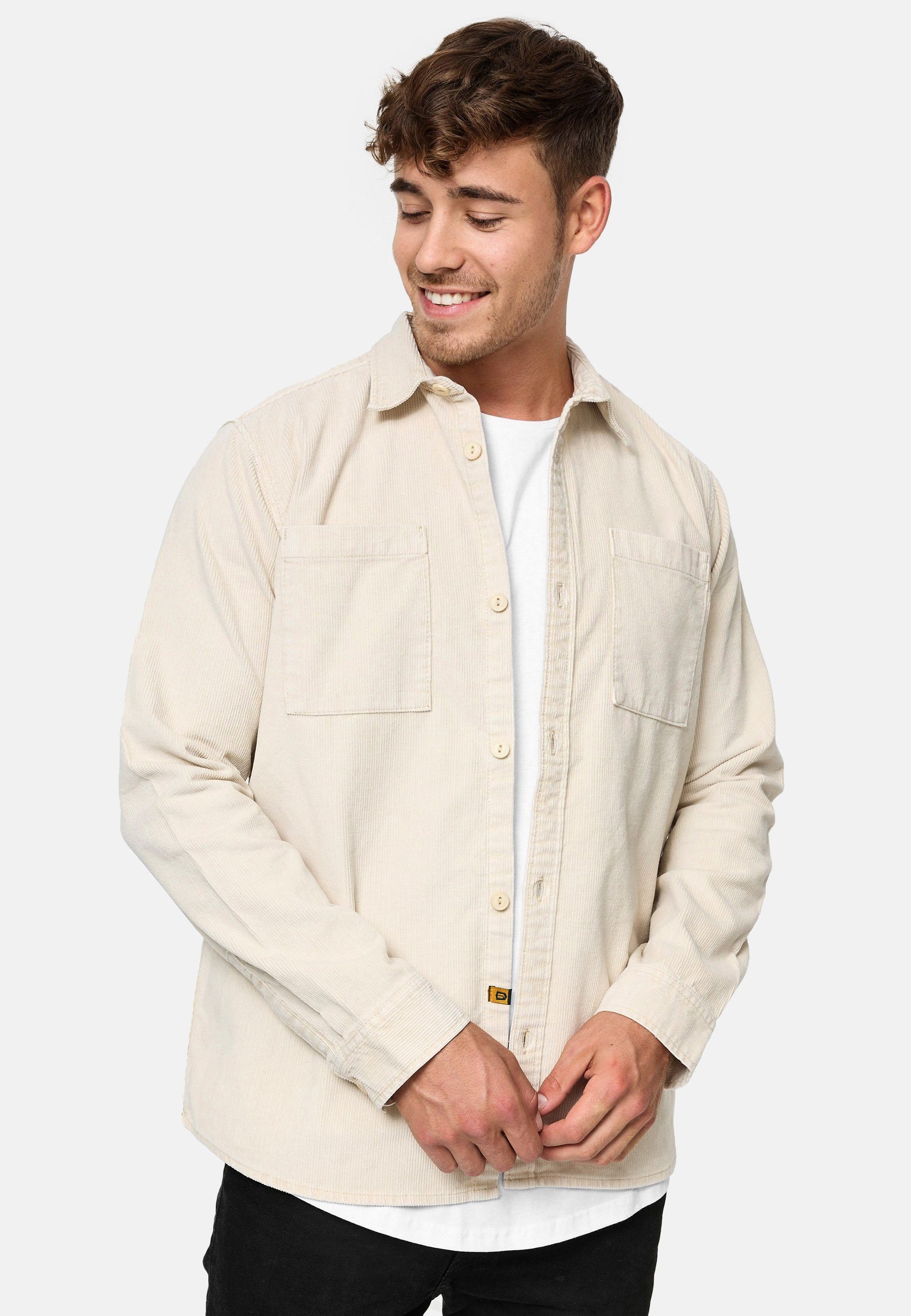 Indicode Langarmhemd Herren Thyge Herrenhemd Langarm günstig online kaufen