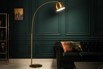 riess-ambiente Bogenlampe LOUNGE DEAL 205cm gold, ohne Leuchtmittel, Wohnzimmer · Metall · verstellbar · Modern Design