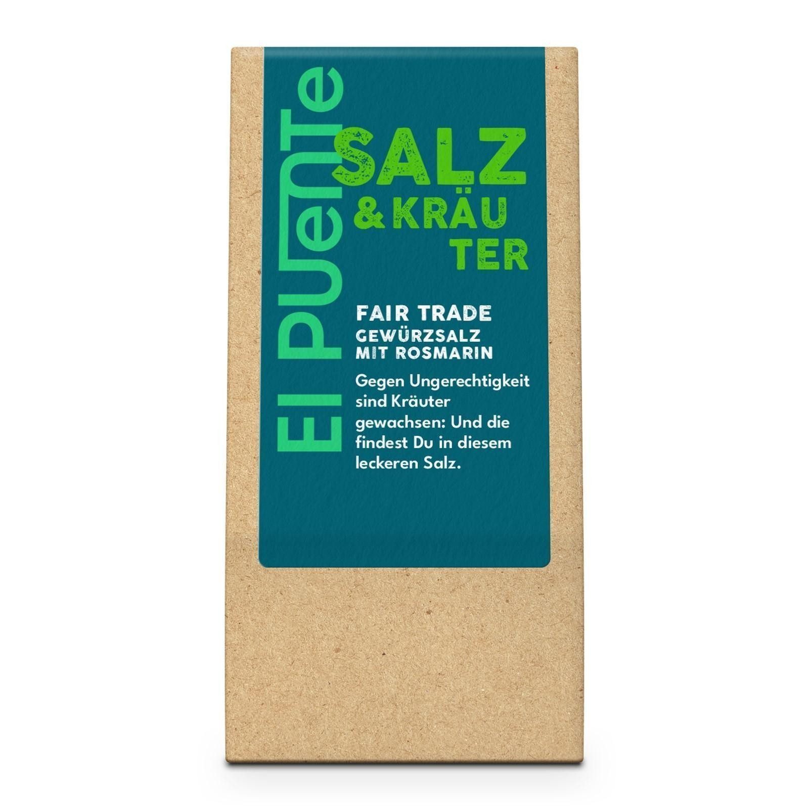 El Puente Gewürz Salz & Kräuter Mediterranes Kräutersalz, Fair Trade, Vegan, Handmade