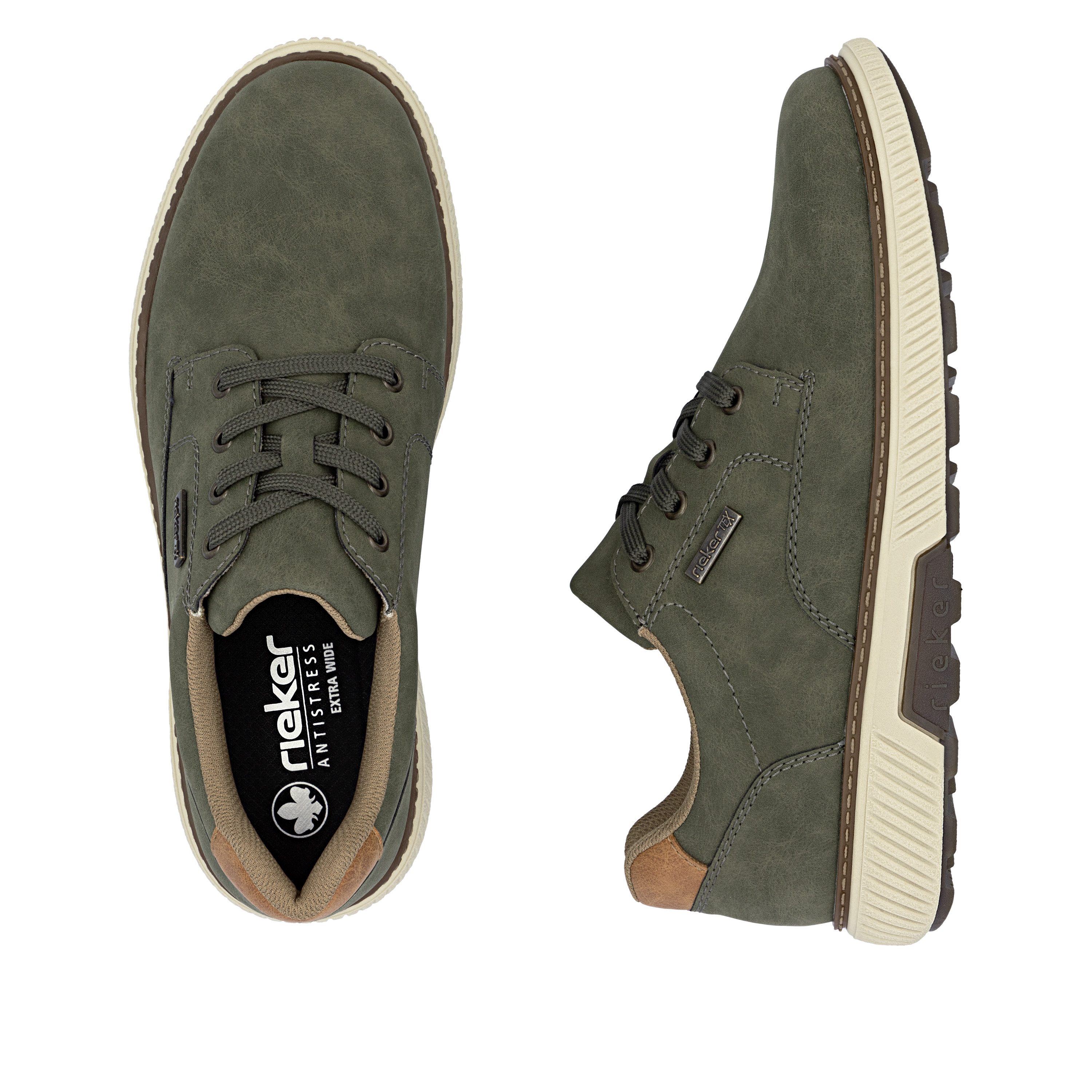 Rieker Sneaker Halbschuh, Schnürschuh, Casual Sneaker mit weichem Schaftran günstig online kaufen