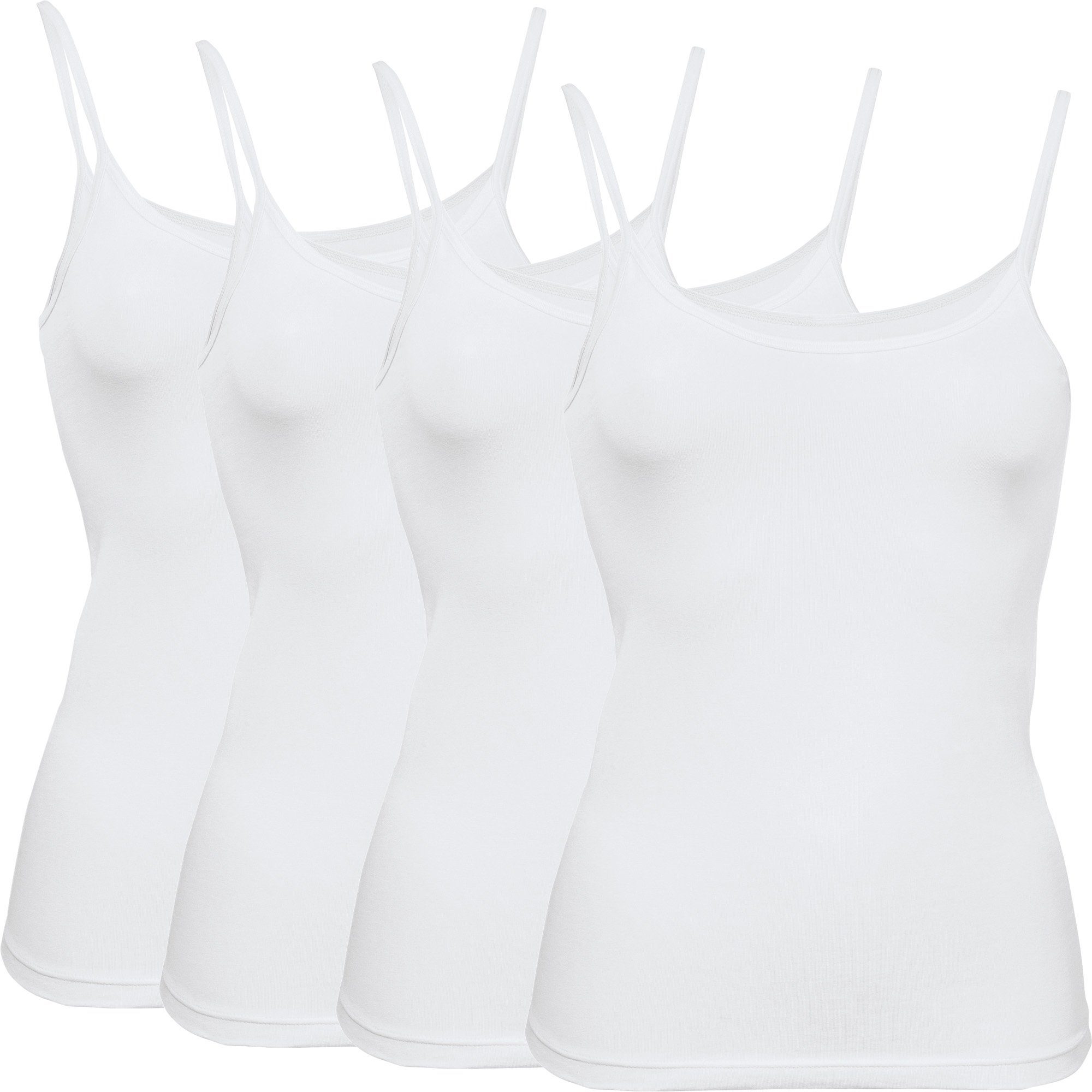 Unterhemd Damen-Unterhemd 4er-Pack