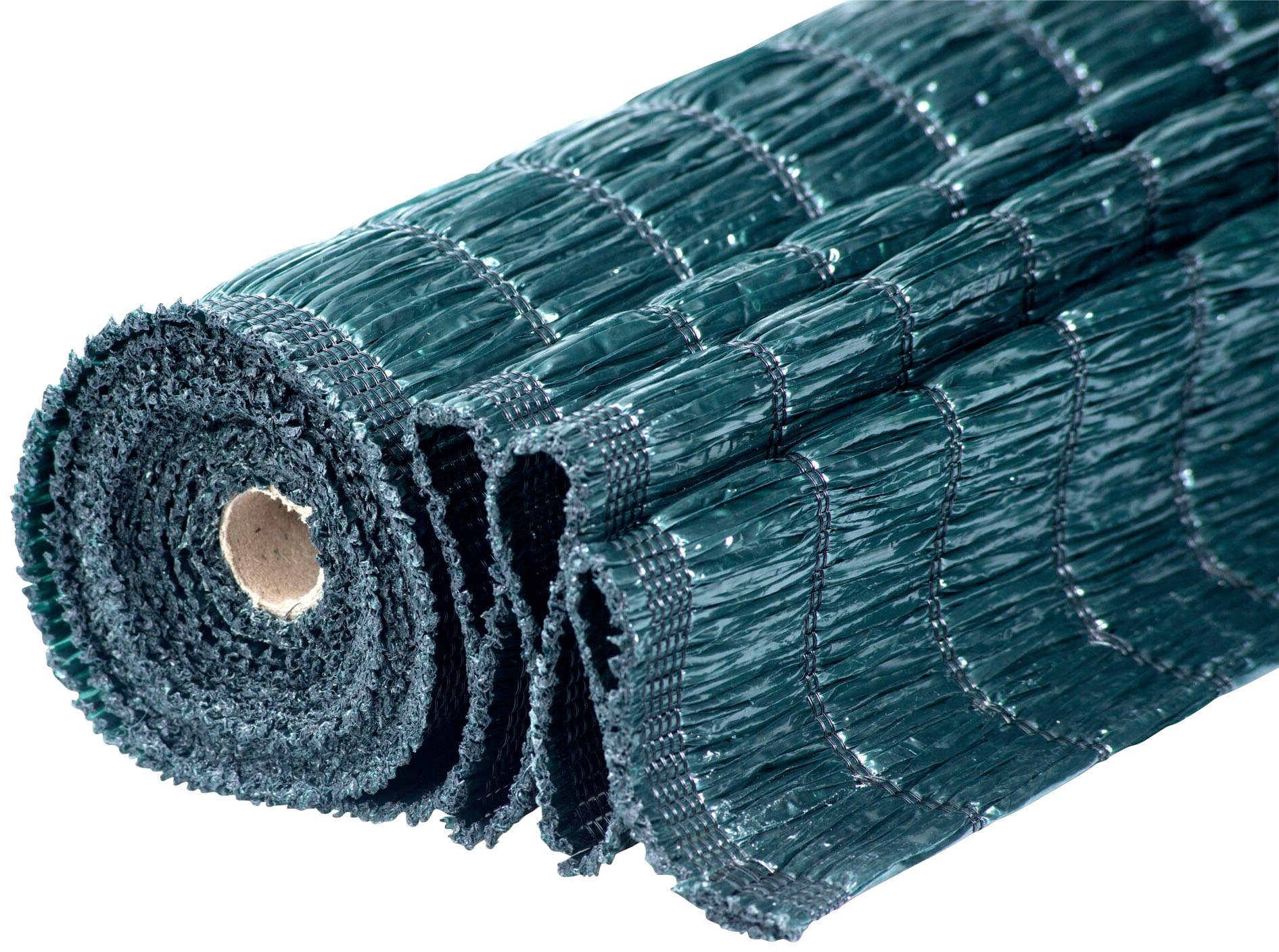 Windhager Sichtschutzzaunmatten, langlebiger Kunststoff in gewebter Bastoptik, L: 3 m