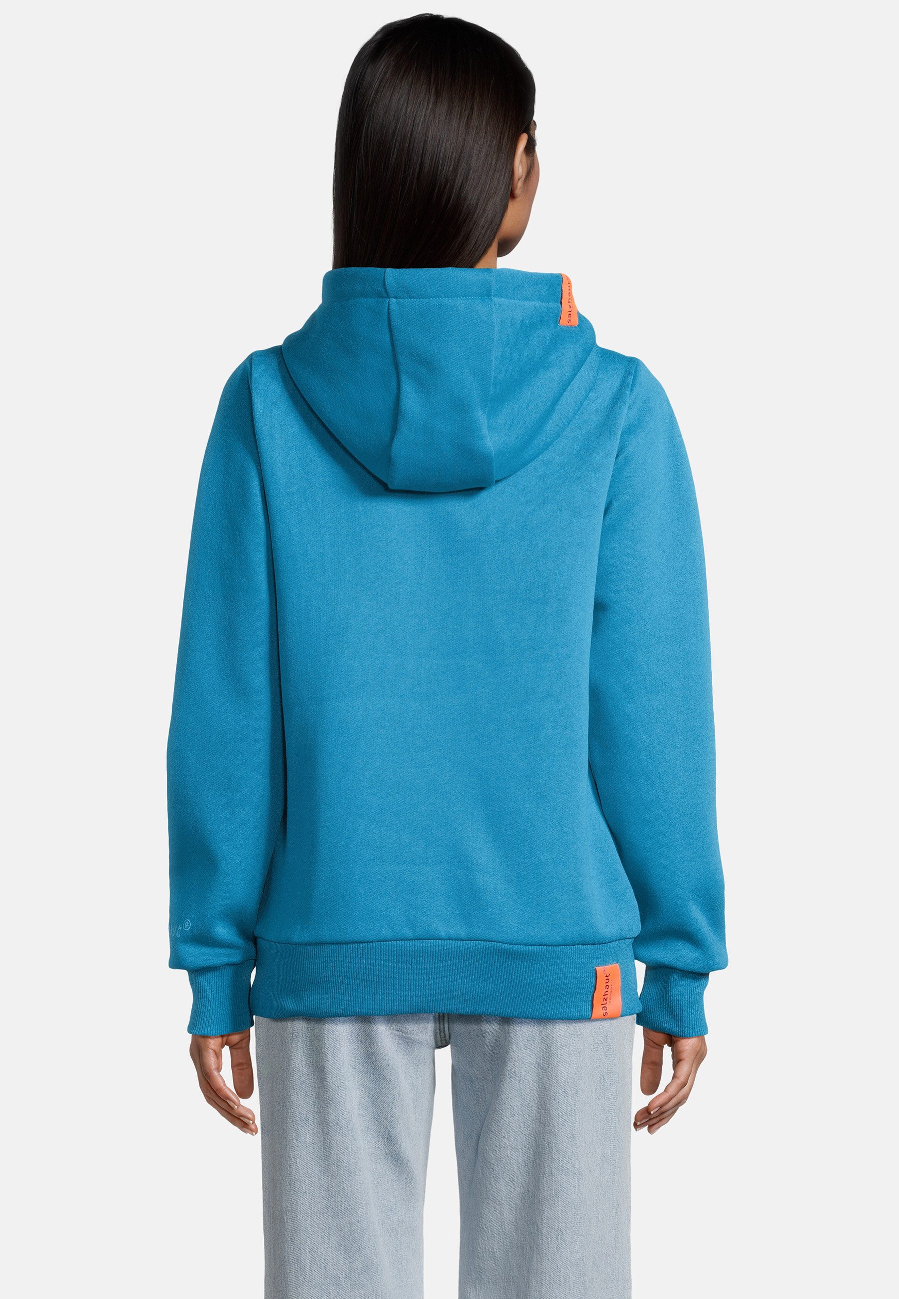 salzhaut Hoodie SÜNN Damen Tailliert salzhaut Kapuzenpullover – bequemer Fit und nordisch klares Design – Bild 5 von 5