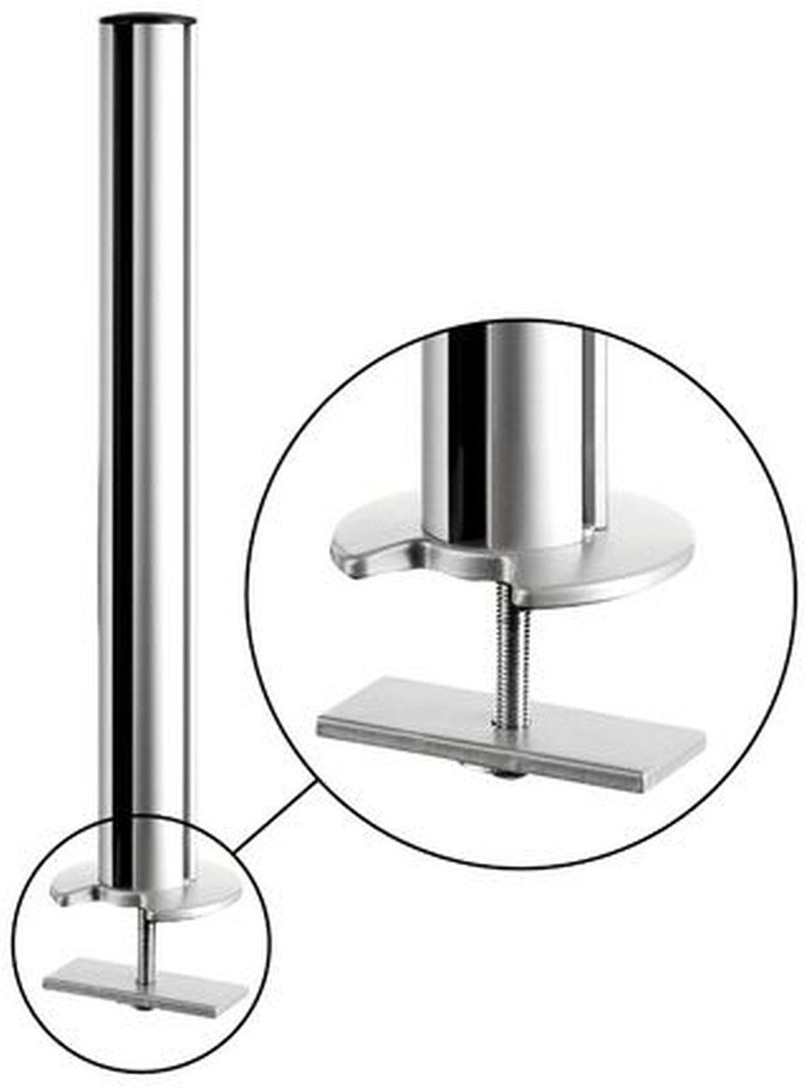 NOVUS Tischaufsatz TSS-Säule 845mm mit Kabellochbefestigung