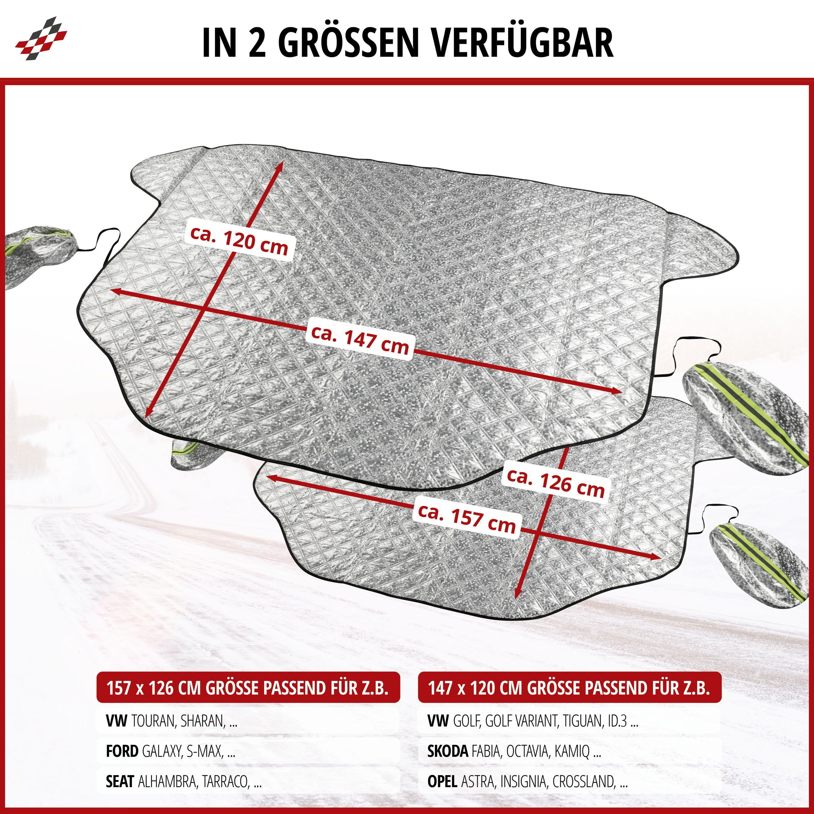 WALSER Car Sunshade Thermal Windscreen Protector, (1 pc., 1 piece)
