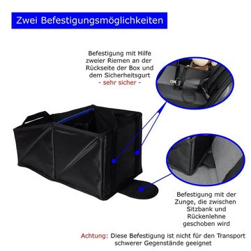 Wumbi Aufbewahrungsbox KfZ Kofferraum Kofferraumtasche Organizer Auto Tasche, Unterteilung in zwei Fächer