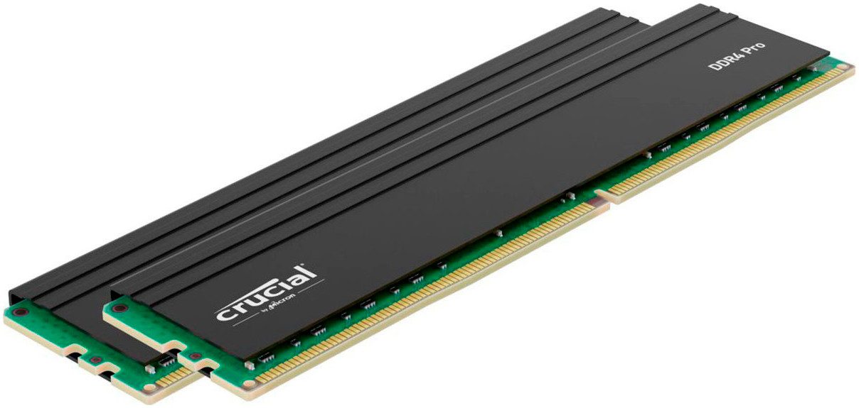 Crucial Pro 64GB Kit (32GBx2) DDR4-3200 UDIMM PC-Arbeitsspeicher