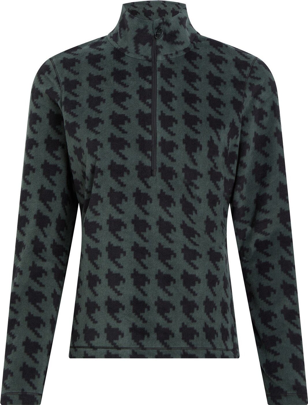 McKINLEY Rollkragenpullover Da.-Langarmshirt Dora II W AOP/GREEN DARK