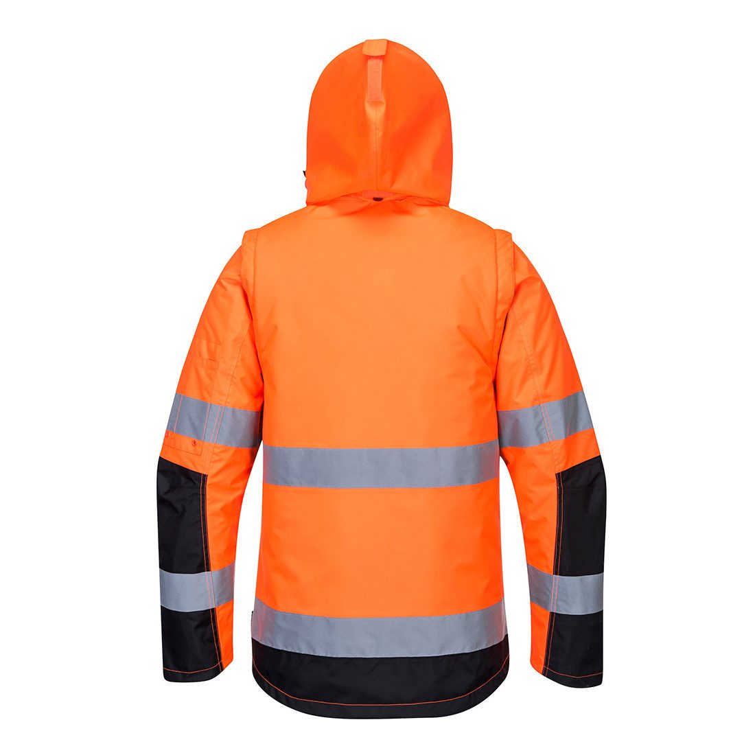 Portwest Arbeitsjacke C469 - Warnschutz Pro 3-in-1 Kontrast Winterjacke Extrem wasserabweisende, umweltbewusste Gewebeausrüstung