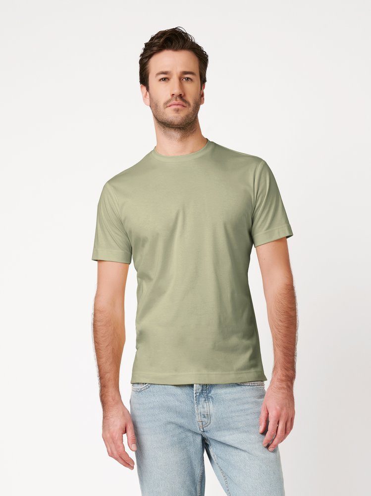 DESOTO T-Shirt Jersey T-Shirt Rundhalsausschnitt halbarm Mit Rundhalsausschnitt, Strech-Qualität