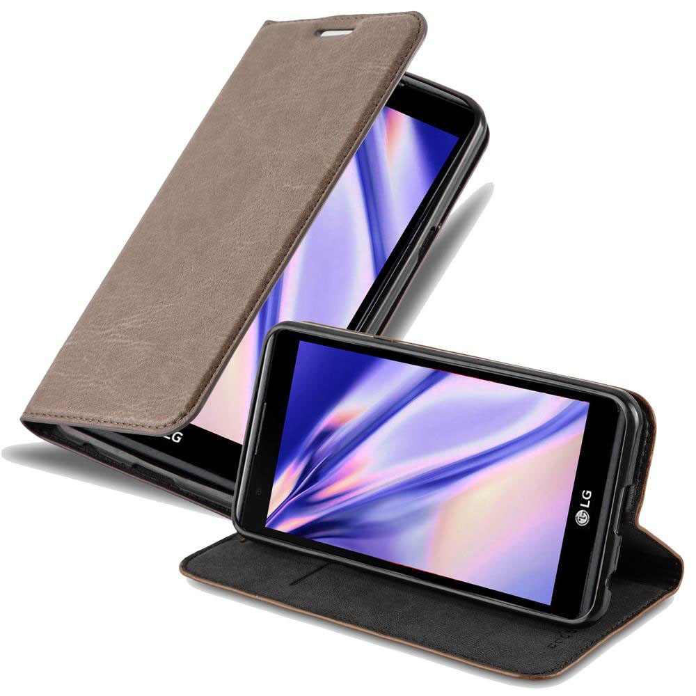 Cadorabo Handyhülle für LG X POWER Hülle LG X POWER, Hülle Schutzhülle mit Standfunktion, Magnetverschluss und Kartenfach