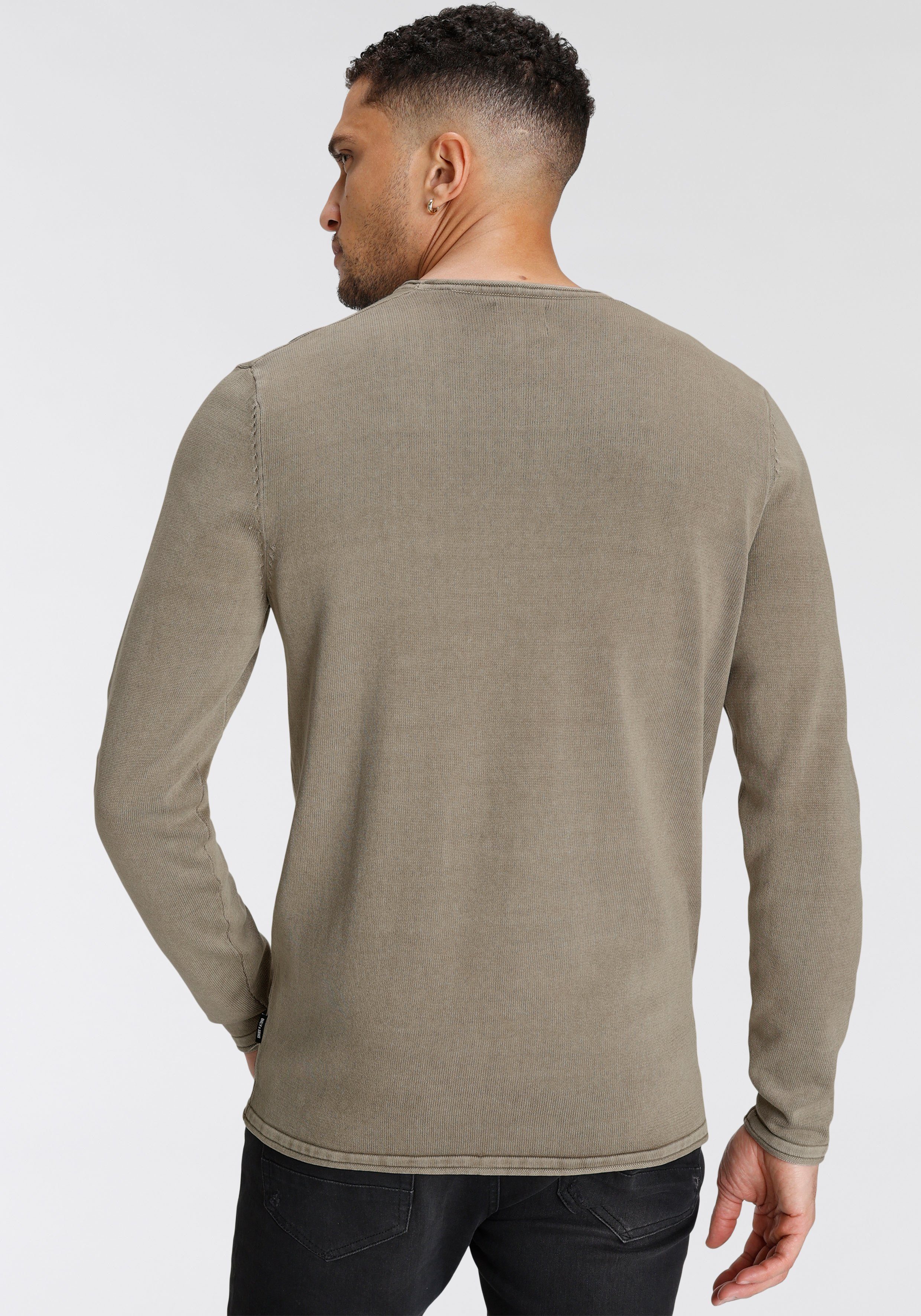 ONLY & SONS Rundhalspullover OS WASH günstig online kaufen