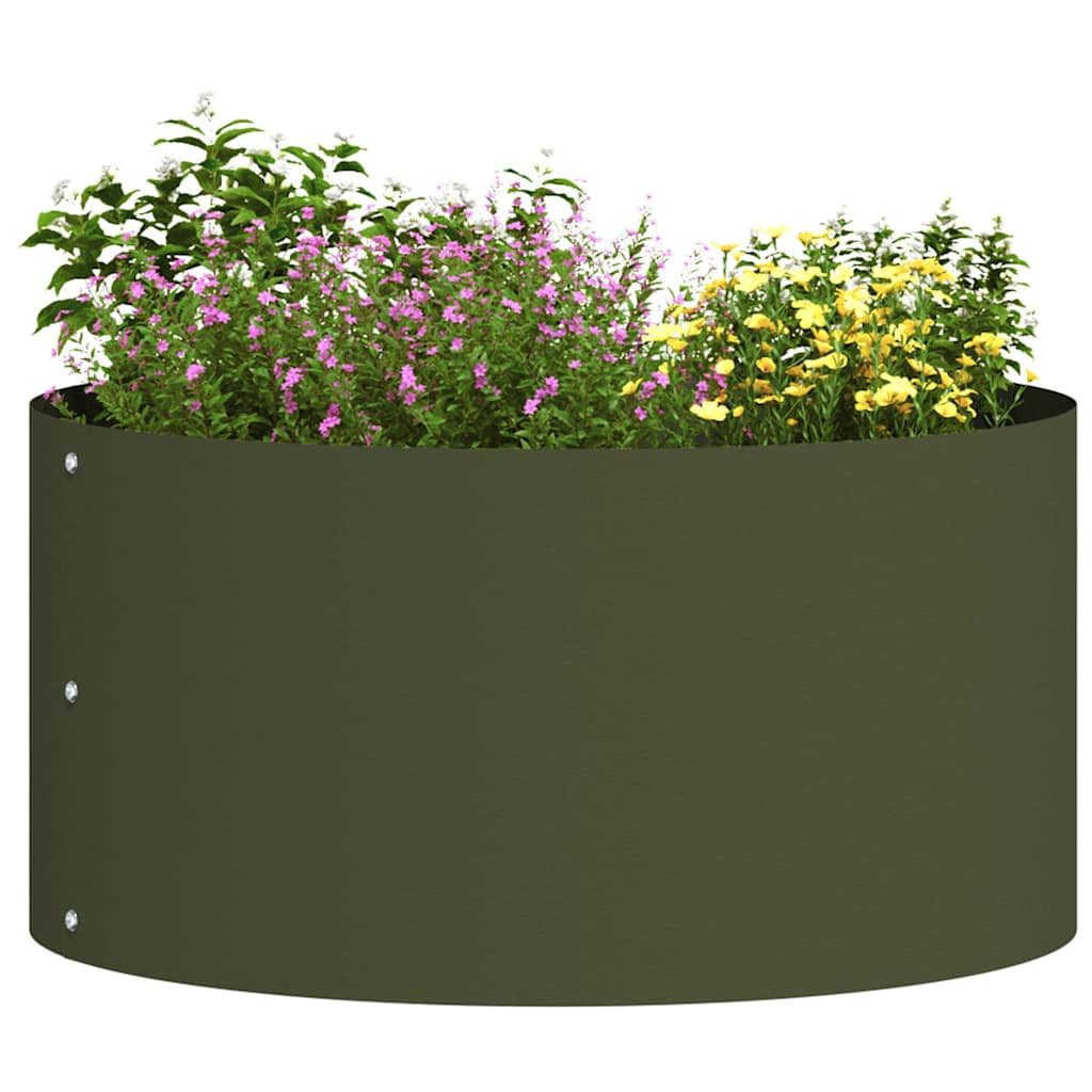 vidaXL Blumentopf Gartenblumentopf Olivgrün 40 x günstig online kaufen