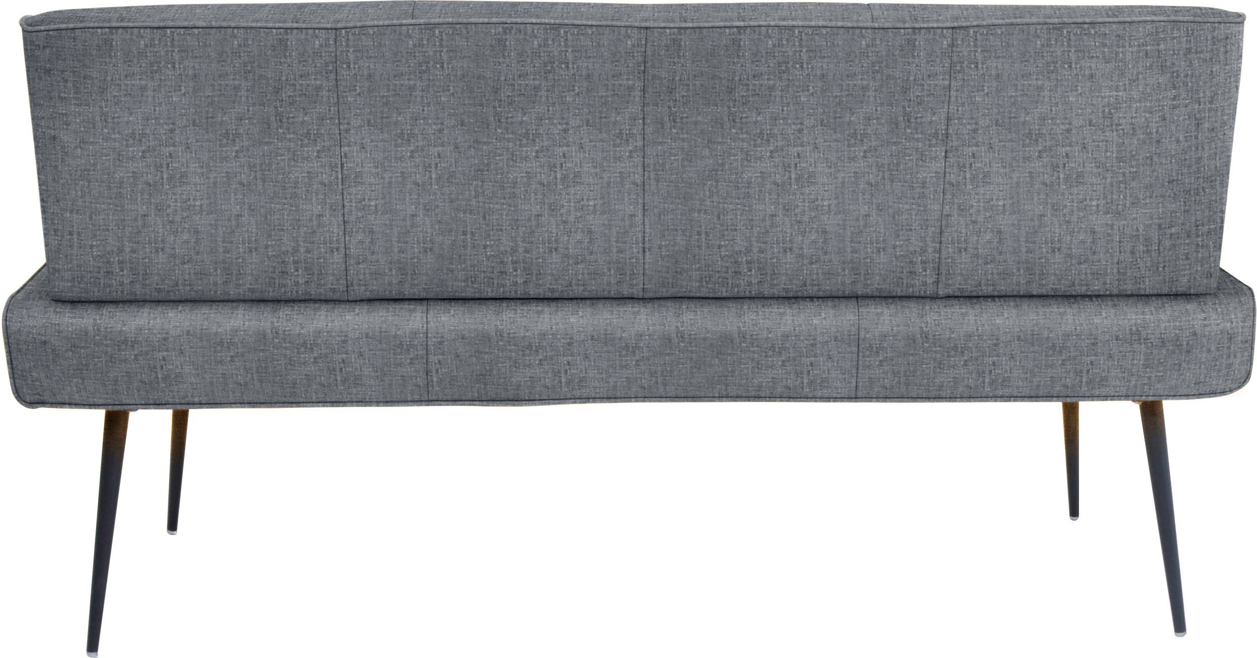 K+W Komfort & Wohnen Polsterbank Giacomo I (1-St), Metallfüsse in schwarz, wahlweise in der Breite 200cm oder 177cm
