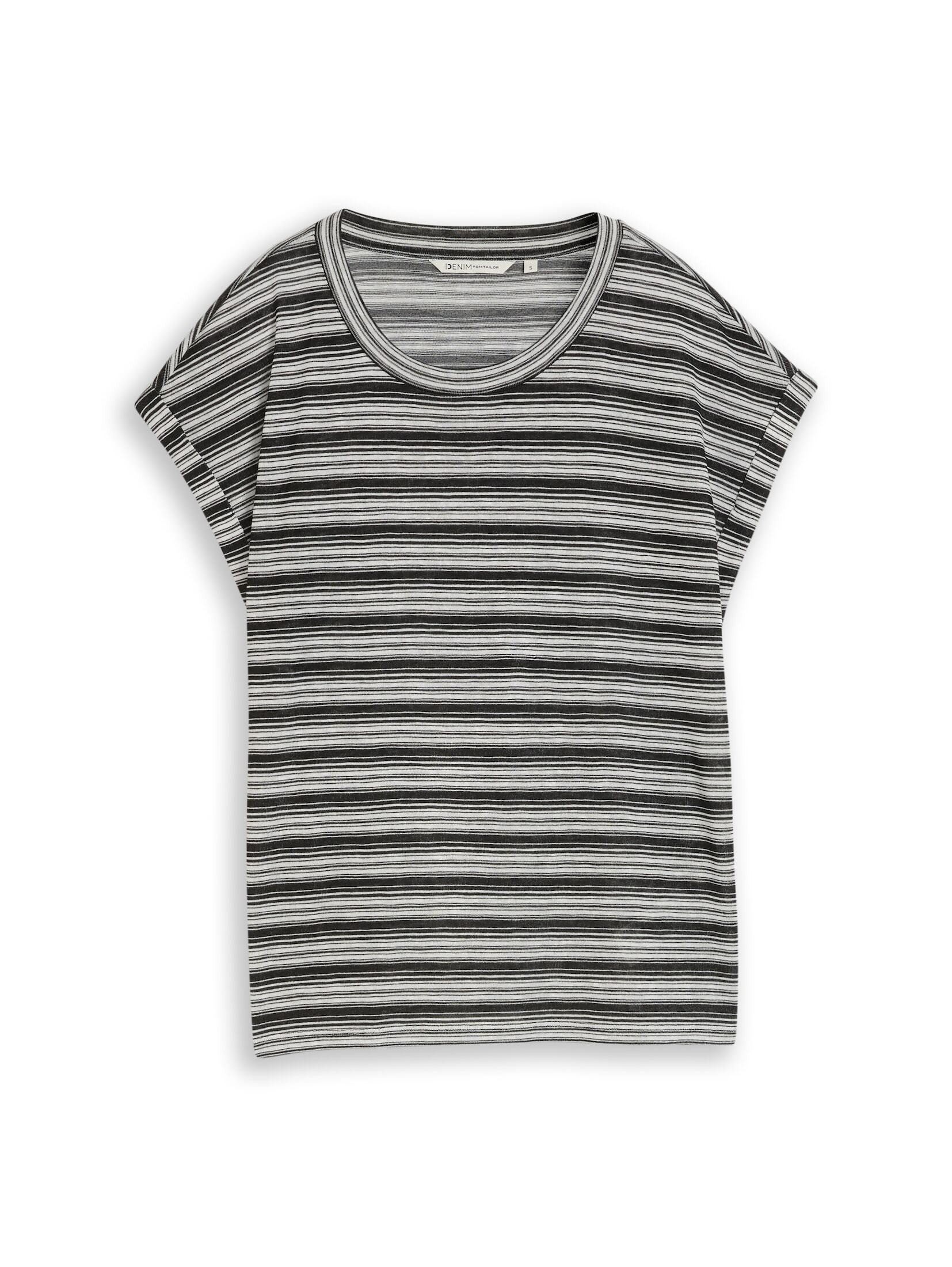 TOM TAILOR Denim T-Shirt T-Shirt T-Shirt mit Streifenmuster