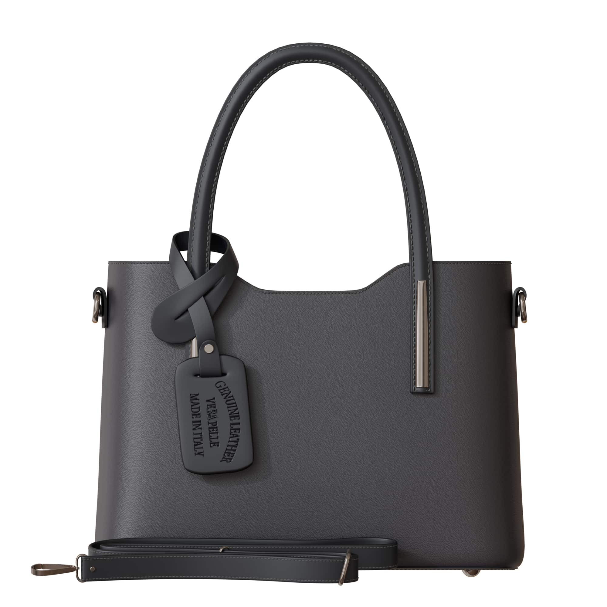 KMISSO Henkeltasche Damen Hand Umhänge Henkel Tasche Feinstes Echt Leder 30637 (1-tlg), im eleganten Look