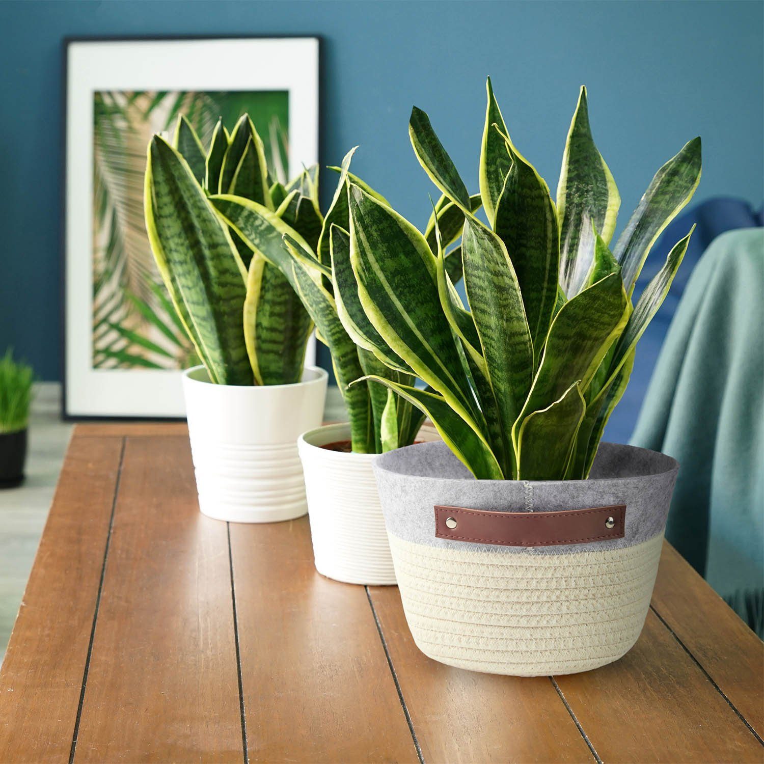 Feluna Aufbewahrungskorb Leinenkorb Deko-Korb (Blumenkübel, Organisations-K günstig online kaufen