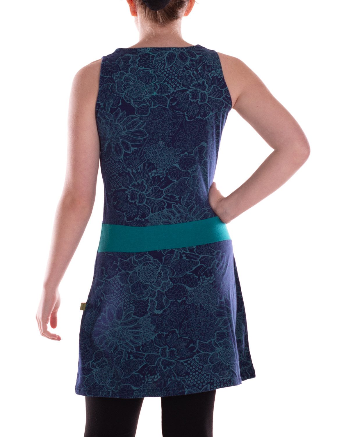 Vishes Sommerkleid Damen A-Linie Baumwolle Blumen-Muster günstig online kaufen