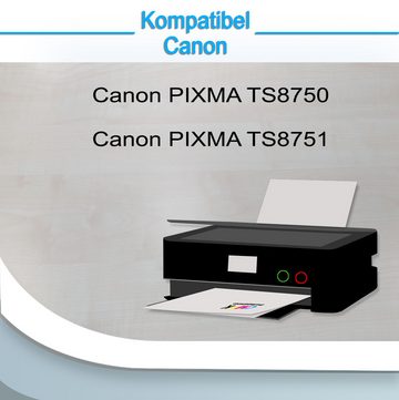 Druckerparadies 21er Pack Druckerpatronen 530 531 XL kompatibel mit Canon TS8750 Tintenpatrone (21-tlg)