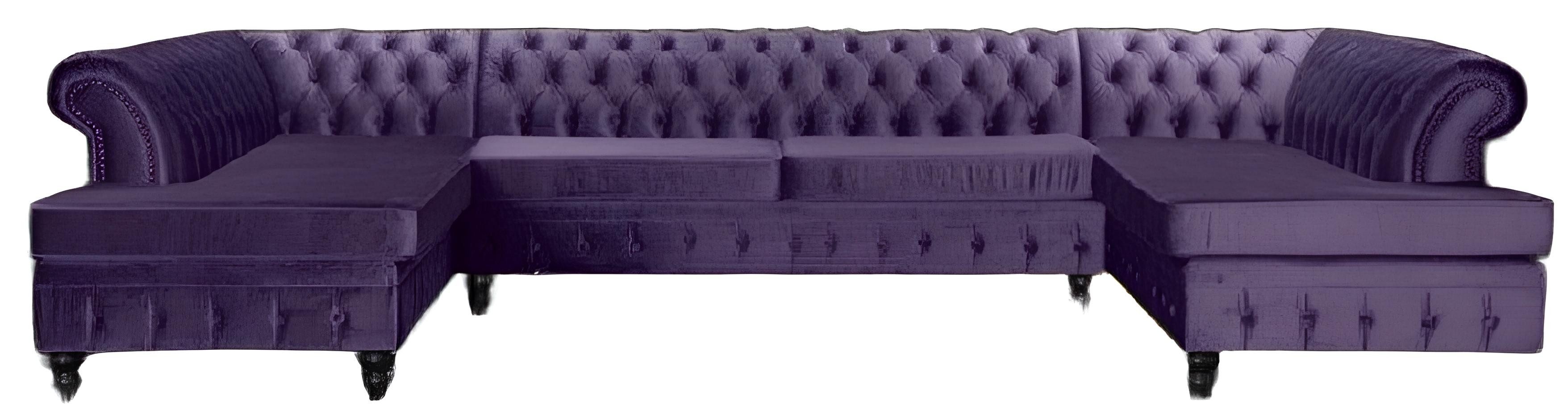 Xlmoebel Chesterfield-Sofa Grau Chesterfield Dreisitzer Premium Wohnzimmereinrichtung Neu Stoff, Hergestellt in Europa