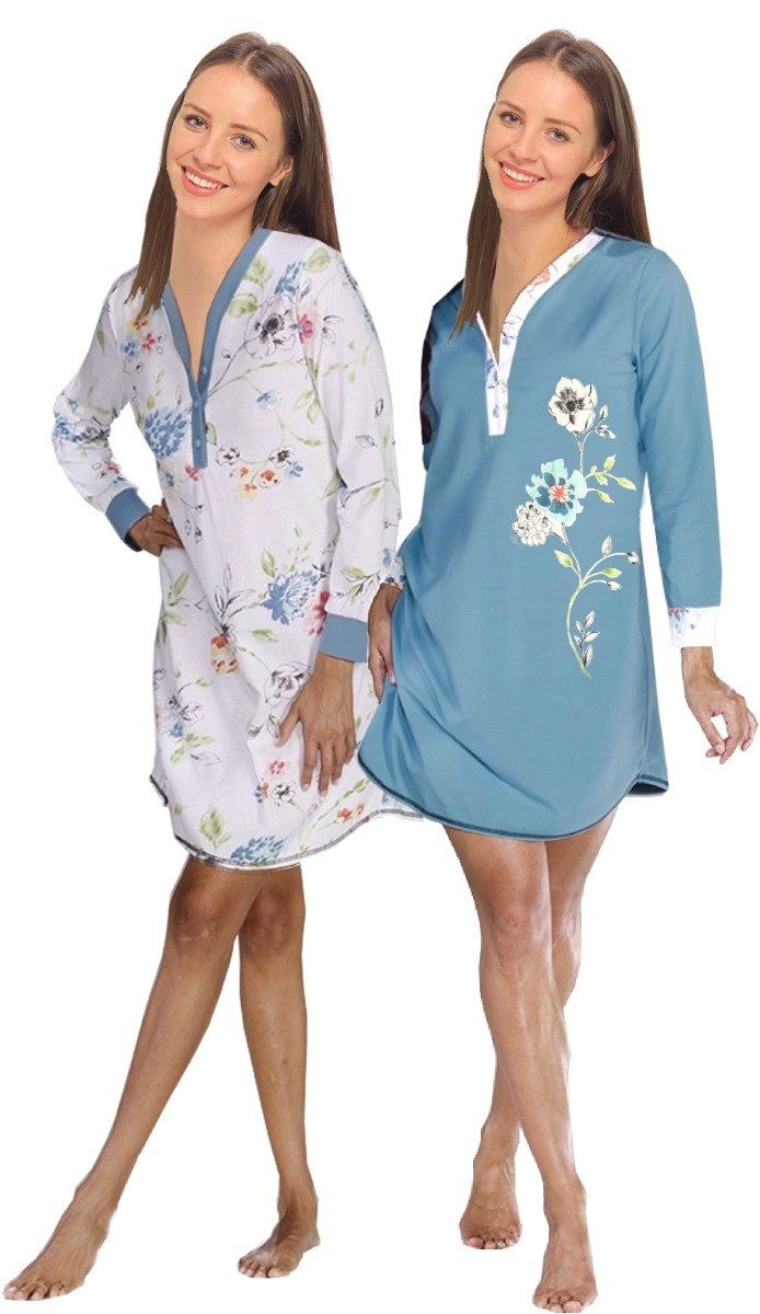 Consult-Tex Nachthemd Damen Nachthemd 2 Stück günstig online kaufen