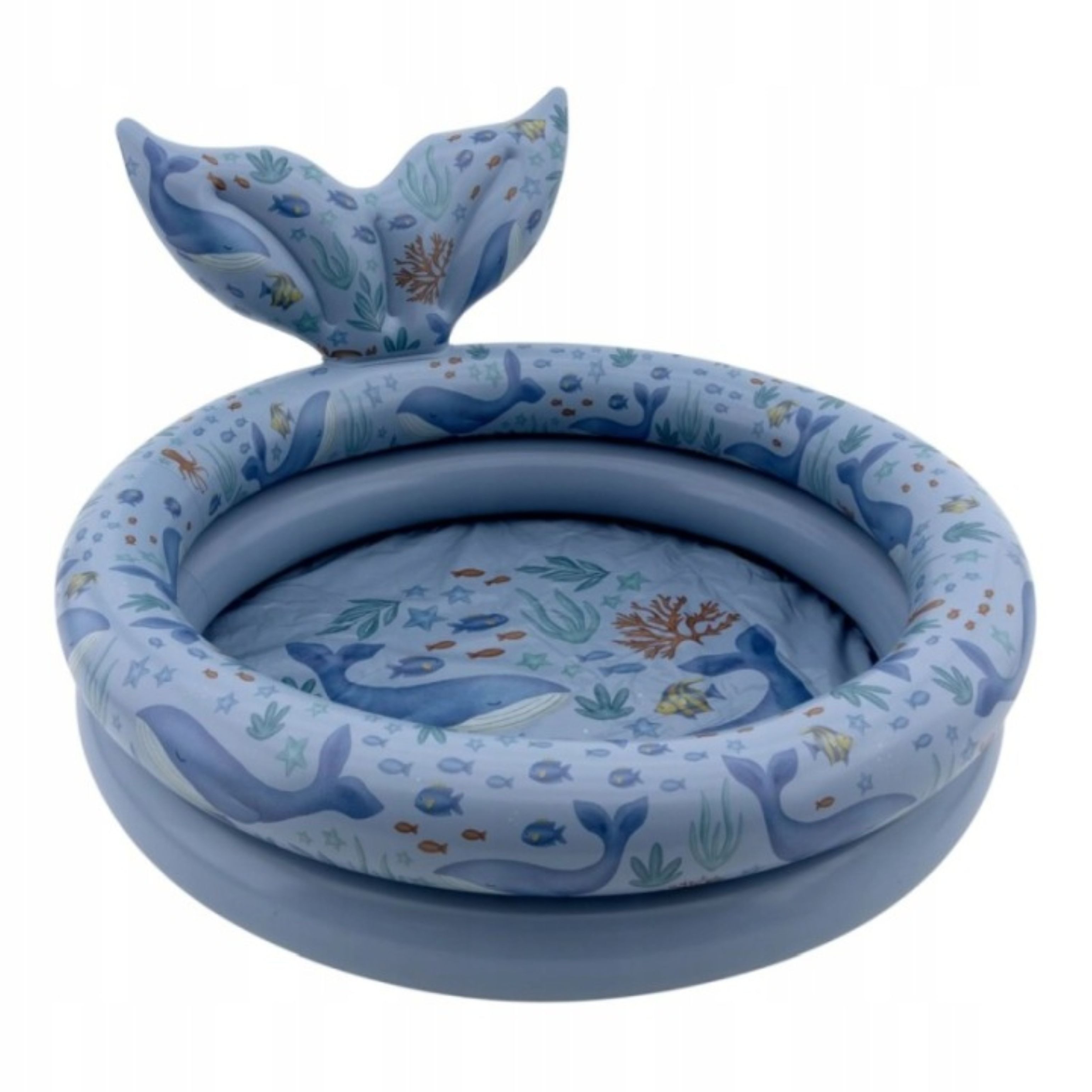 Festivalartikel Planschbecken Little Dutch Kinderpool Ocean World 80 cm Planschbecken Wal 2+, (1-tlg)
