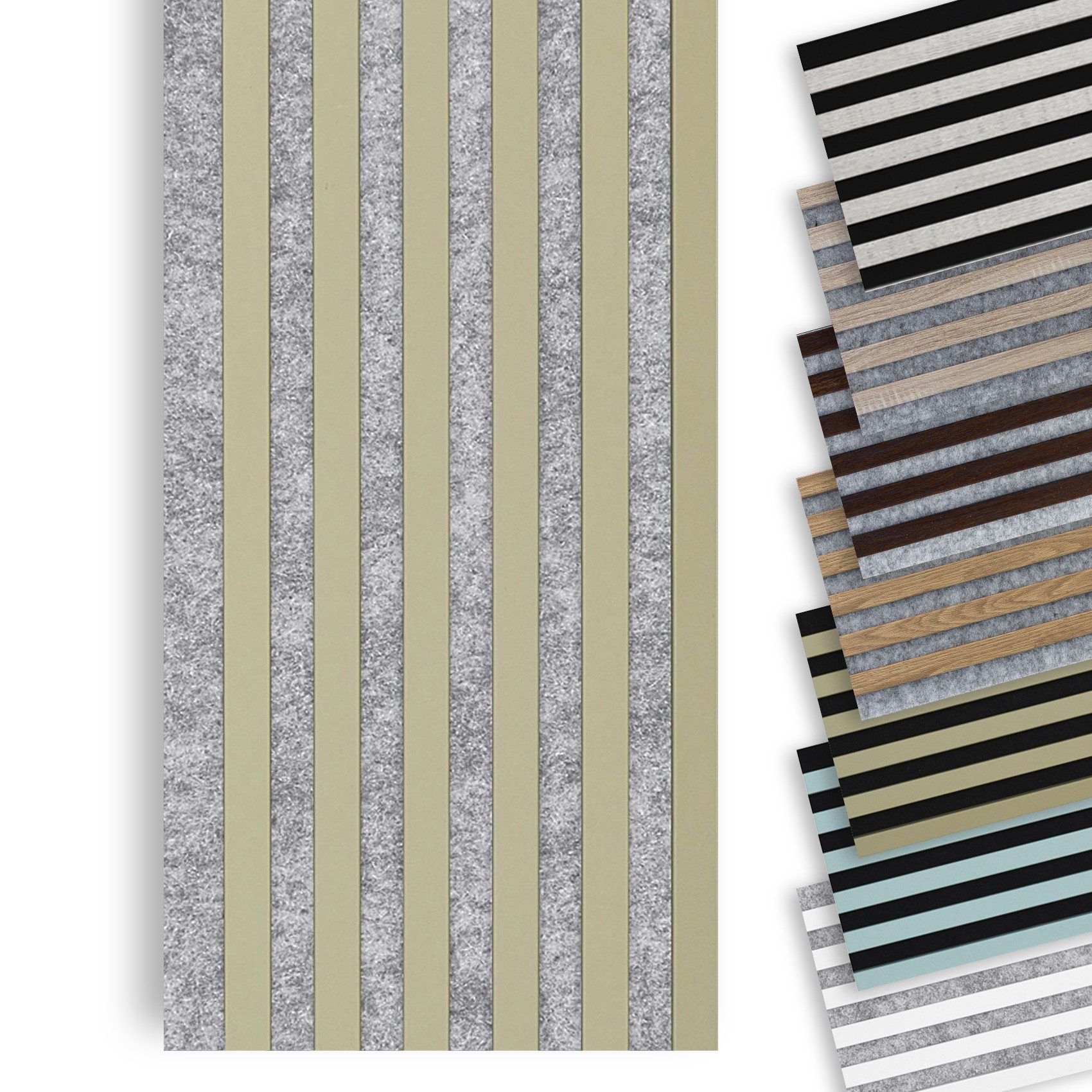marbet design Wandpaneel, BxL: 30x270 cm, (Lamellenwand Woodline 270x30cm Akustikpaneele Holz, Holzpaneele Wand Schalldämmung Akustikwand, 1 Paneel - 0.81 qm)