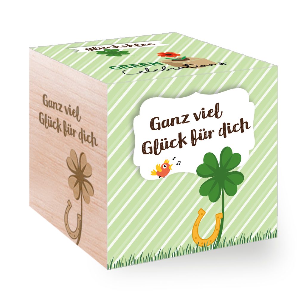Feel Green Blumenerde Green Celebrations, Glücksklee «Ganz Viel Glück Für Dich», (1-St)
