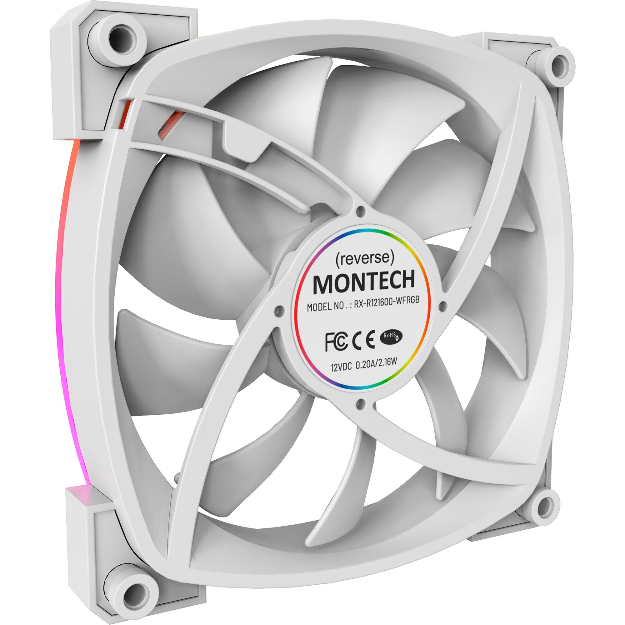 MONTECH Gehäuselüfter Montech RX120 PWM 120x120x25, Gehäuselüfter