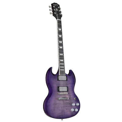 Epiphone E-Gitarre, SG Modern Figured Purple Burst - Double Cut Modelle