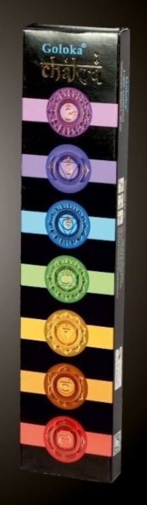 Goloka Räucherstäbchen Goloka Incense "Mysterious Black - Chakra" 15gr.